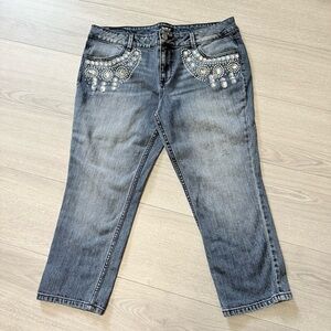 Allen B embellished Women's Jeans cropped